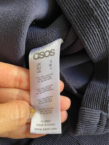 Asos Lacivert elbise