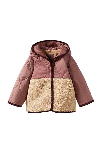 Zara Suni Yünlü Kapitone Mont