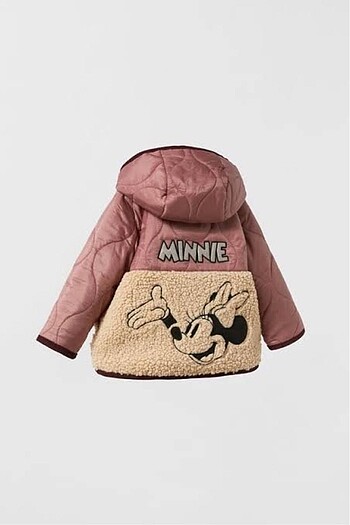 9-12 Ay Beden Zara Suni Yünlü Kapitone Mont