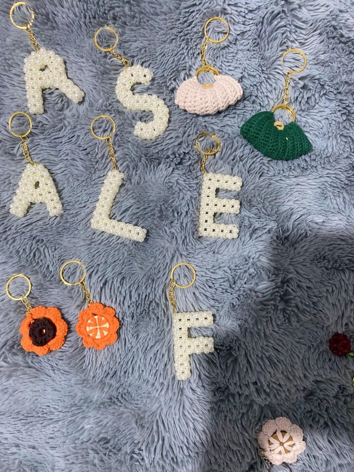 Boncuklu Bohem Renkli Kadın Anahtarlıklar - Görsel 2