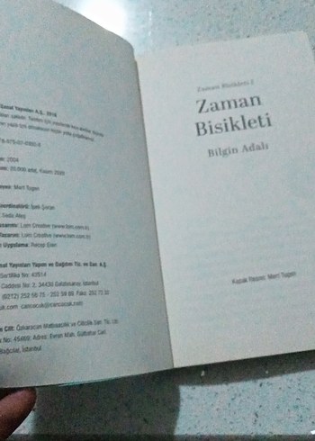 Beden Renk Bilgin Adalı - Zaman Bisikleti 1 Çocuk Kitabı