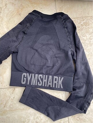 Siyah Gymshark Crop