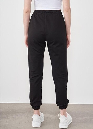 xl Beden siyah Renk Unisex Siyah Paça Lastikli eşorfman Altı
