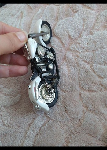 Ağır metal Beyaz Motosiklet - Görsel 7