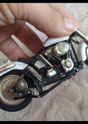 Ağır metal Beyaz Motosiklet - Görsel 8