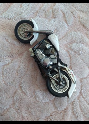 Ağır metal Beyaz Motosiklet - Görsel 5