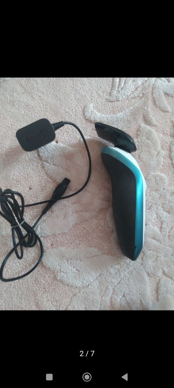 Philips Gri ve Turkuaz Şarjlı Tıraş Makinesi - Görsel 2