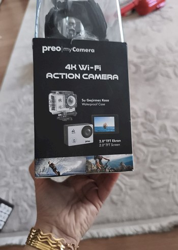 Preo 4K Wi-Fi Aksiyon Kamerası Beyaz - Görsel 7