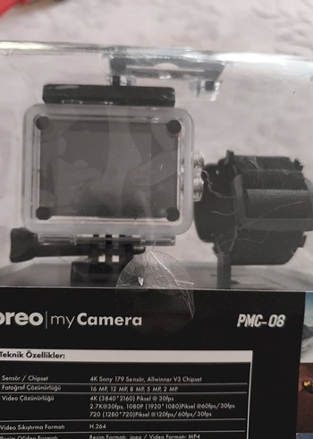 Preo 4K Wi-Fi Aksiyon Kamerası Beyaz - Görsel 5