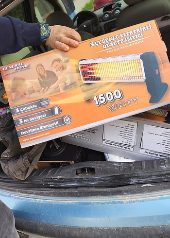 3 Bar Elektrikli Kuvars Isıtıcı 1500 Watt - Görsel 3