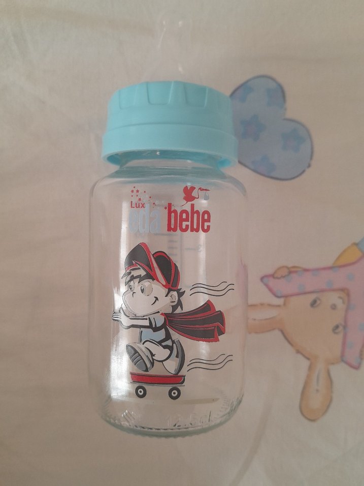 125 ml Mavi Cam Bebek Biberonu - Görsel 3