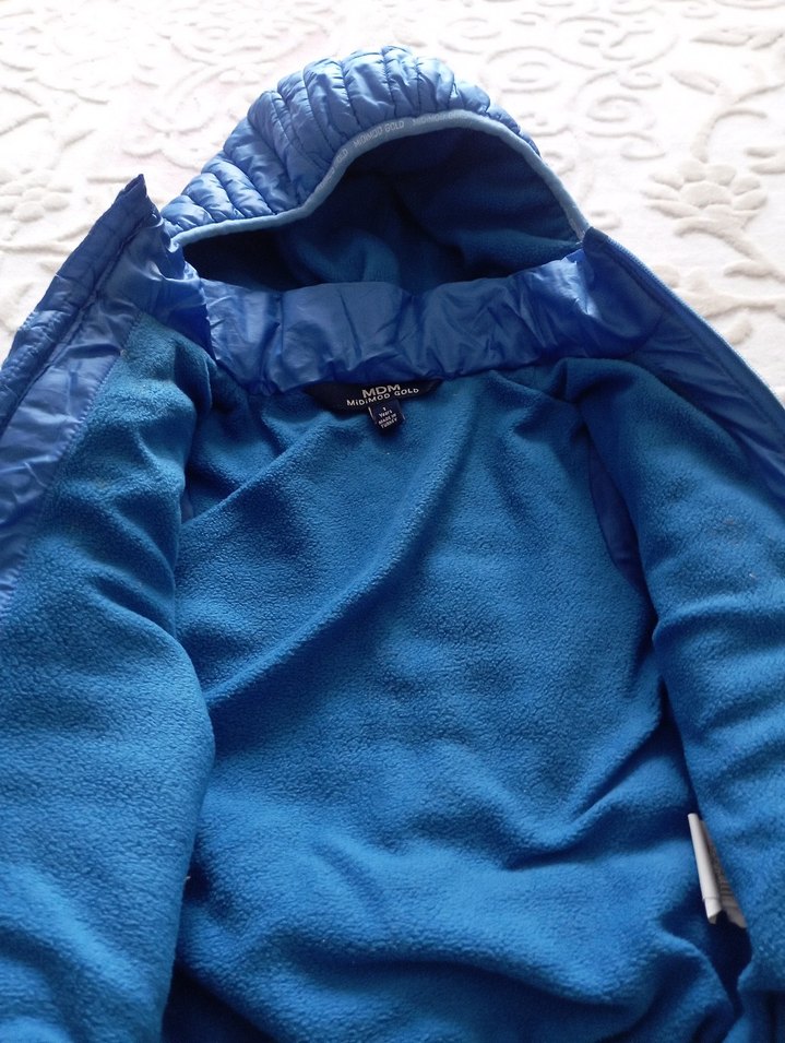 Mavi Erkek Çocuk Fermuarlı Polar Mont - Görsel 4