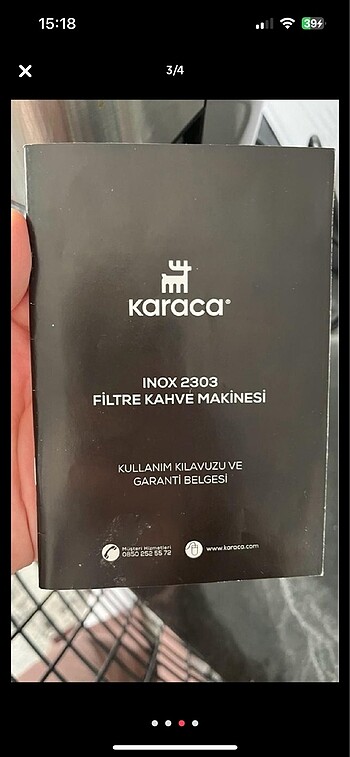  Beden Karaca İnox Filtre Kahve makinesi