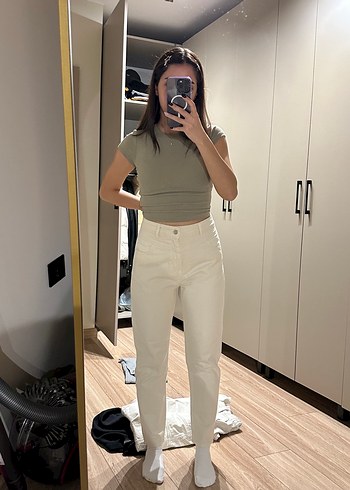 38 Beden camel Renk Krem rengi kot pantolon