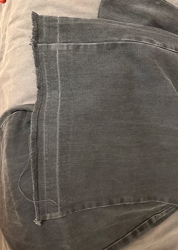 36 Beden Füme Bol Kesim Kadın Kot Pantolon