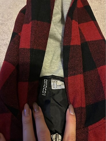 m Beden H&M kareli ceket