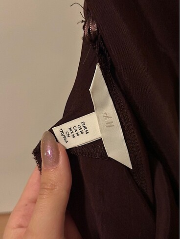 m Beden H&M saten elbise
