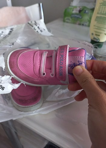 24 Beden Kız Çocuk Pembe Spor Ayakkabı 24 no uspo polo
