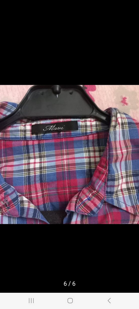 Düğmeli Uzun Kollu Kadın Gömlek - Görsel 5