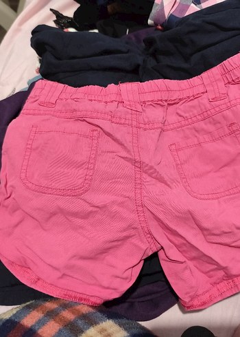 Nakışlı Pembe Kız Şortu - Görsel 2