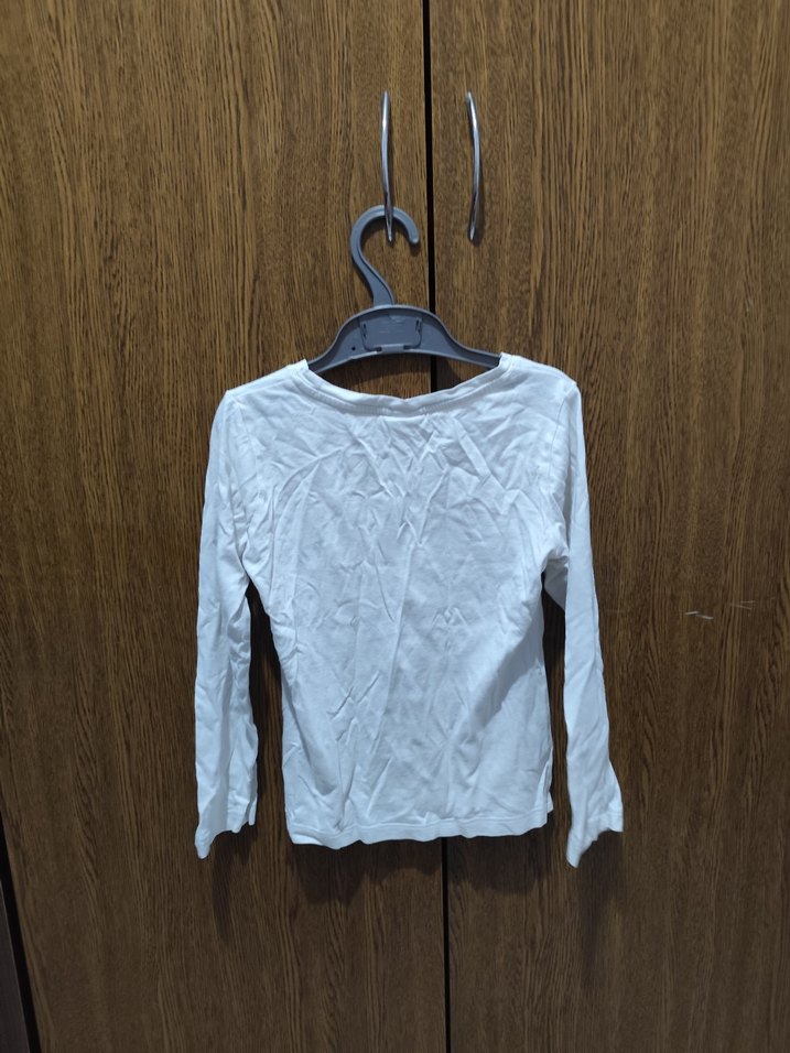 Uzun Kollu Baskılı Kız Tişörtü - Görsel 2