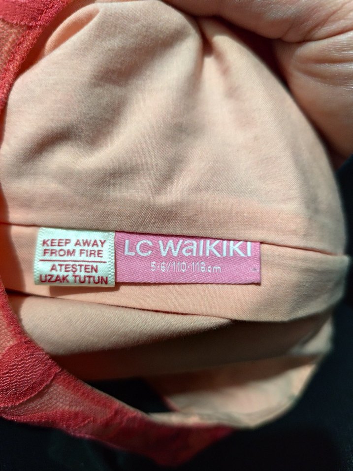 Kız Çocuk Dantel Detaylı Pembe Elbise - Görsel 2