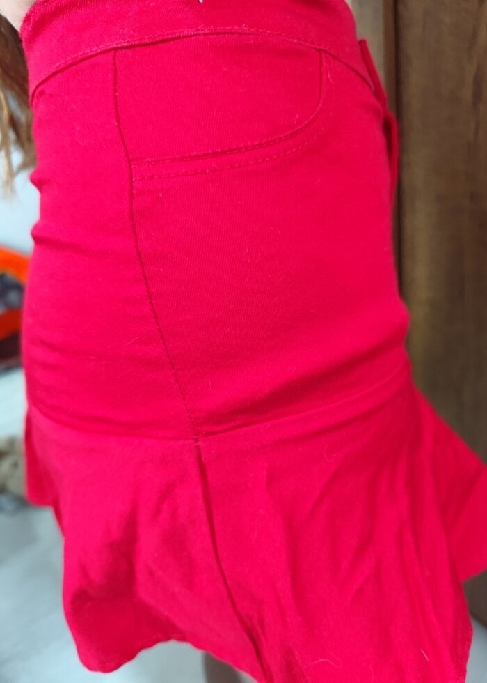 Basic Gabardin kız çocuk etek LC Waikiki - Görsel 2