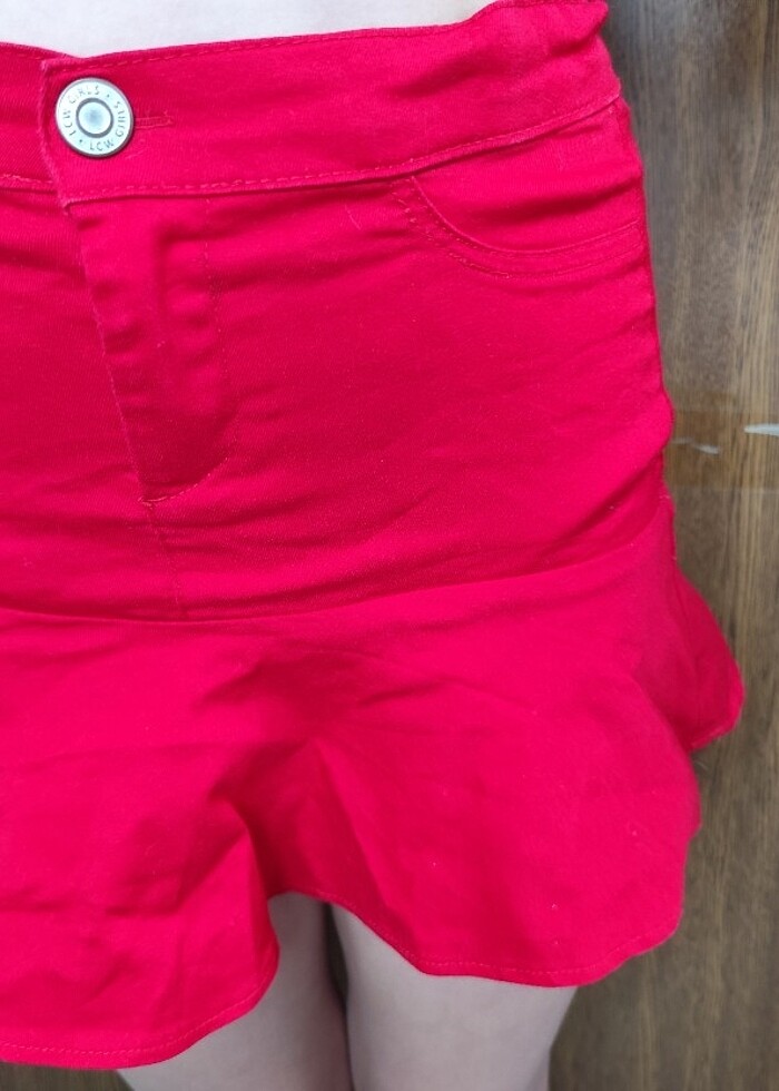 Basic Gabardin kız çocuk etek LC Waikiki - Görsel 4