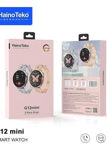 HainoTeko G12mini Altın Akıllı Saat