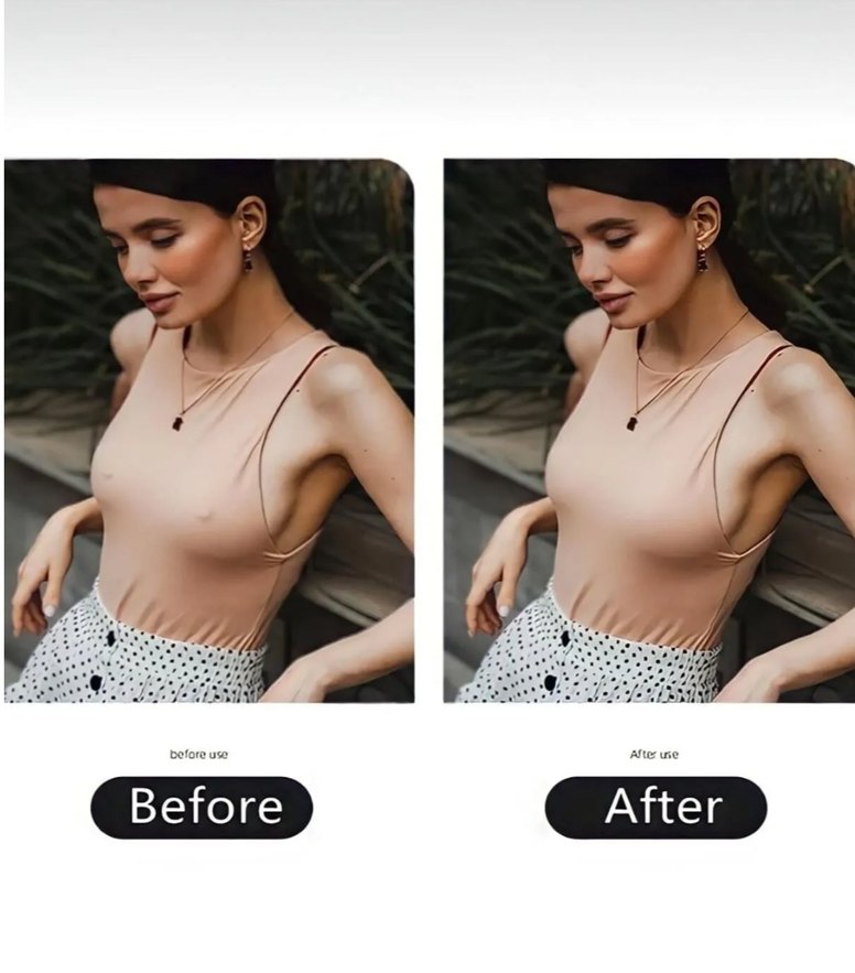 Yapışkanlı Silikon Göğüs Ucu Gizleyici Band - Görsel 2