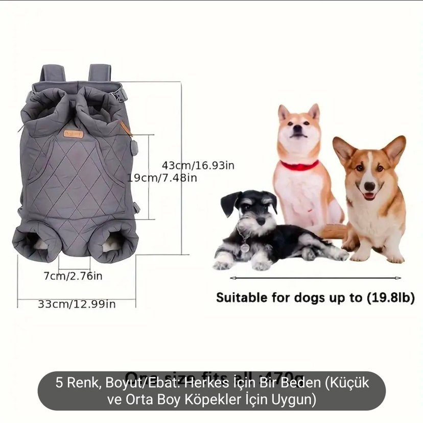 Evcil Hayvan Çantası - Görsel 3