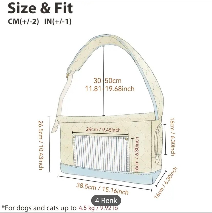Kedi Köpek Taşıma Çantası - Görsel 3