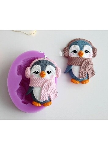 Atkılı Penguen Silikon Kalıp