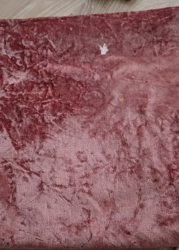 Bordo Renkli kadife tek parça örtü - Görsel 2