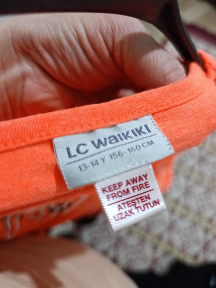 Turuncu Baskılı Kız Eşofman Takımı - Görsel 4