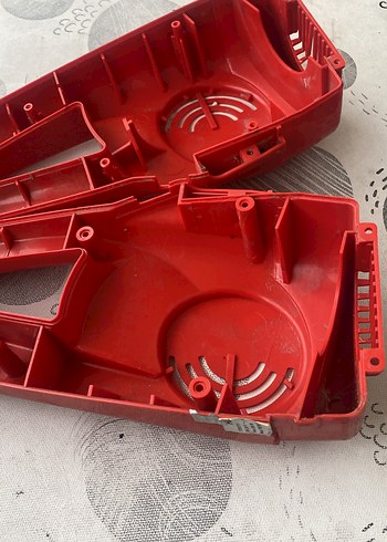 Kırmızı Elektrikli Süpürge Gövdesi Parçaları - Görsel 4