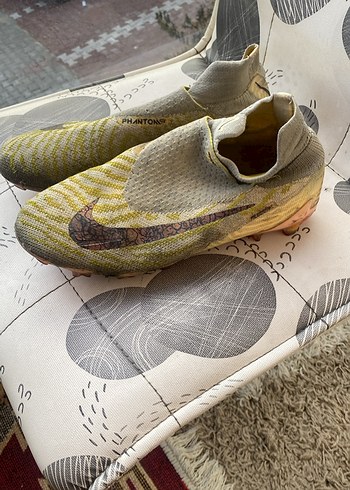 Gri Örme Yılan Desenli Erkek Futbol Ayakkabısı - Görsel 3