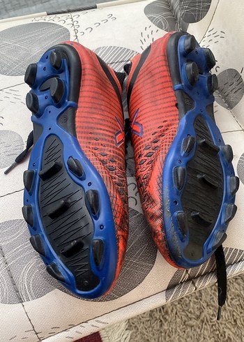 Kırmızı Yılan Desenli Erkek Futbol Ayakkabısı - Görsel 4