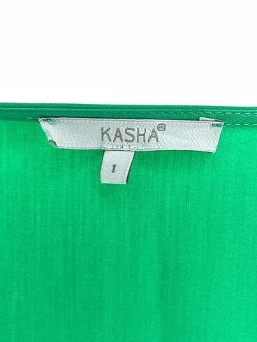 s Beden yeşil Renk Kasha Kısa Elbise %70 İndirimli.