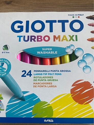  Beden Giotto Turbo Maxi 24?lü keçeli kalem
