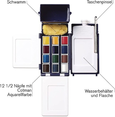  Beden Renk Winsor & Newton Cotman sulu boya