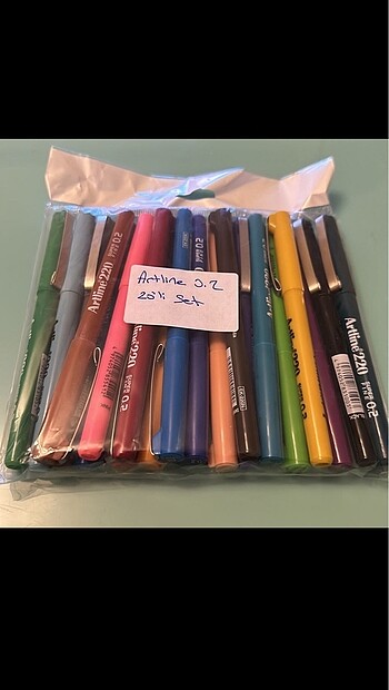  Artline 0.2 SuperFine 20' li set