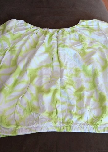 Yeşil Batik Desenli kız çocuk Bluzu