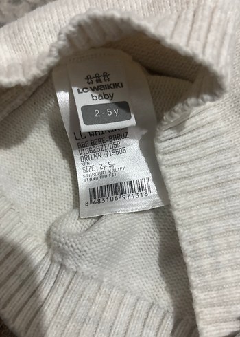 Gri Nakışlı Örgü Kız Çocuk Bere - Görsel 2