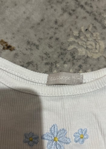 Mavi Fırfırlı Bebek Kız Takımı - Görsel 2