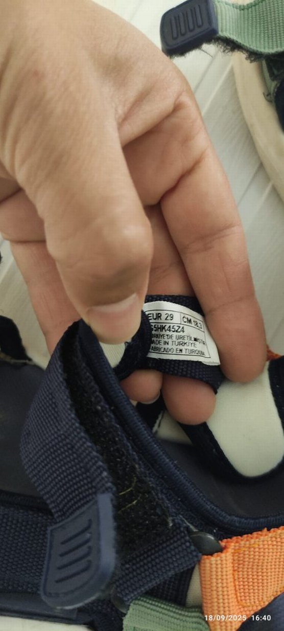 Lcw  Erkek Çocuk Çok Renkli Cırt Cırtlı Sandalet - Görsel 5