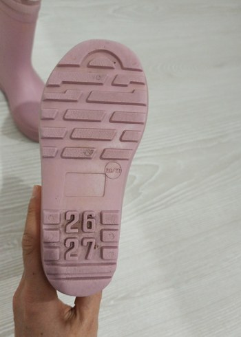 Pastel Pembe Kız Çocuk Lastik Çizme - Görsel 2