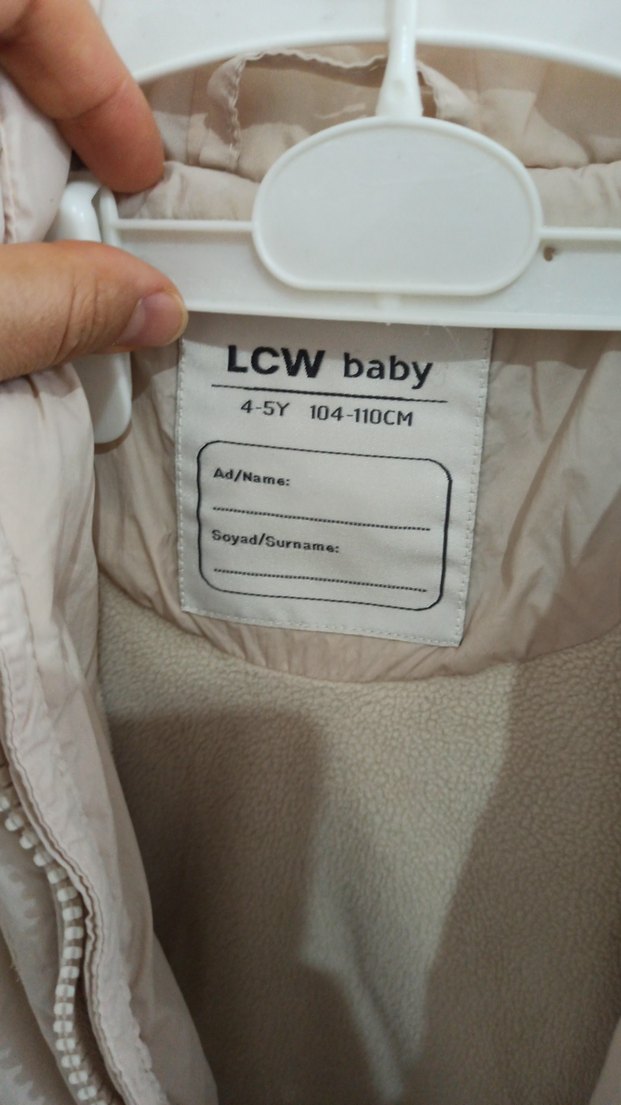 Kız Çocuk Kapüşonlu Bej Fermuarlı Mont - Görsel 4