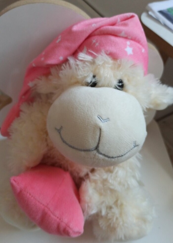 Peluş oyuncak kuzucuk uyku arkadasi - Görsel 2