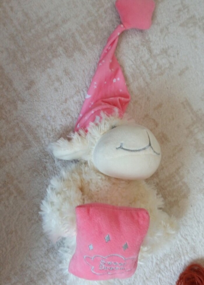 Peluş oyuncak kuzucuk uyku arkadasi - Görsel 4